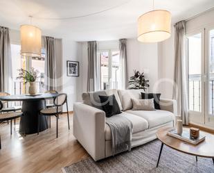 Living room of Apartment to rent in  Madrid Capital  with Air Conditioner, Heating and Furnished