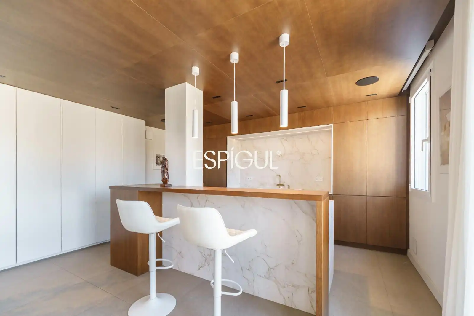 Kitchen of Attic for sale in Barcelona  with Air Conditioner, Heating and Parquet flooring