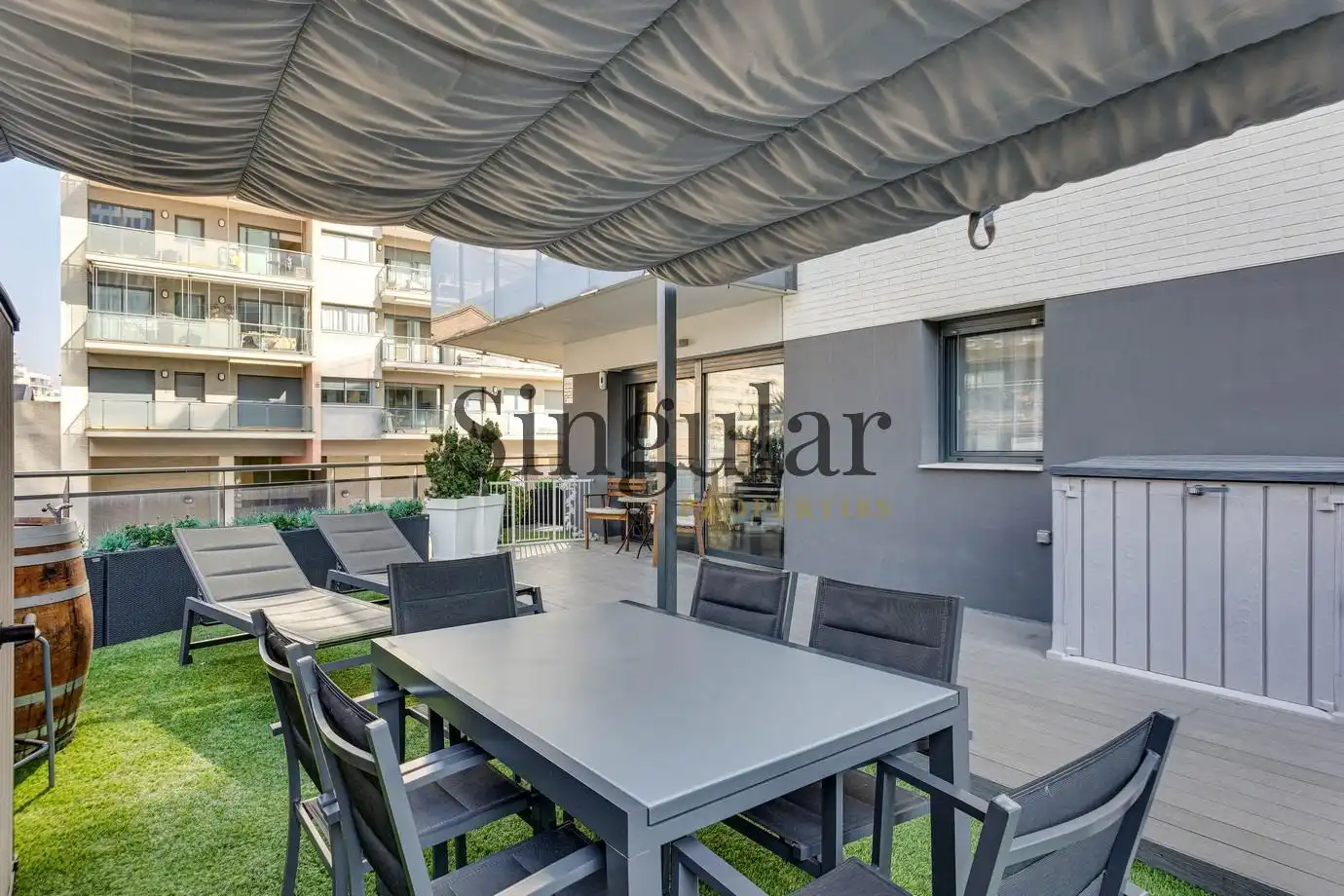Terraza de Piso en venta en Badalona con Calefacción, Jardín privado y Parquet