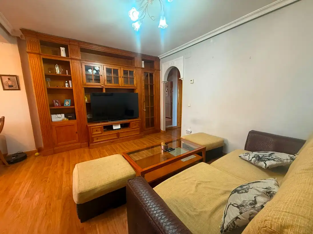 Sala de estar de Piso en venta en Madrid con Calefacción, Terraza y Amueblado