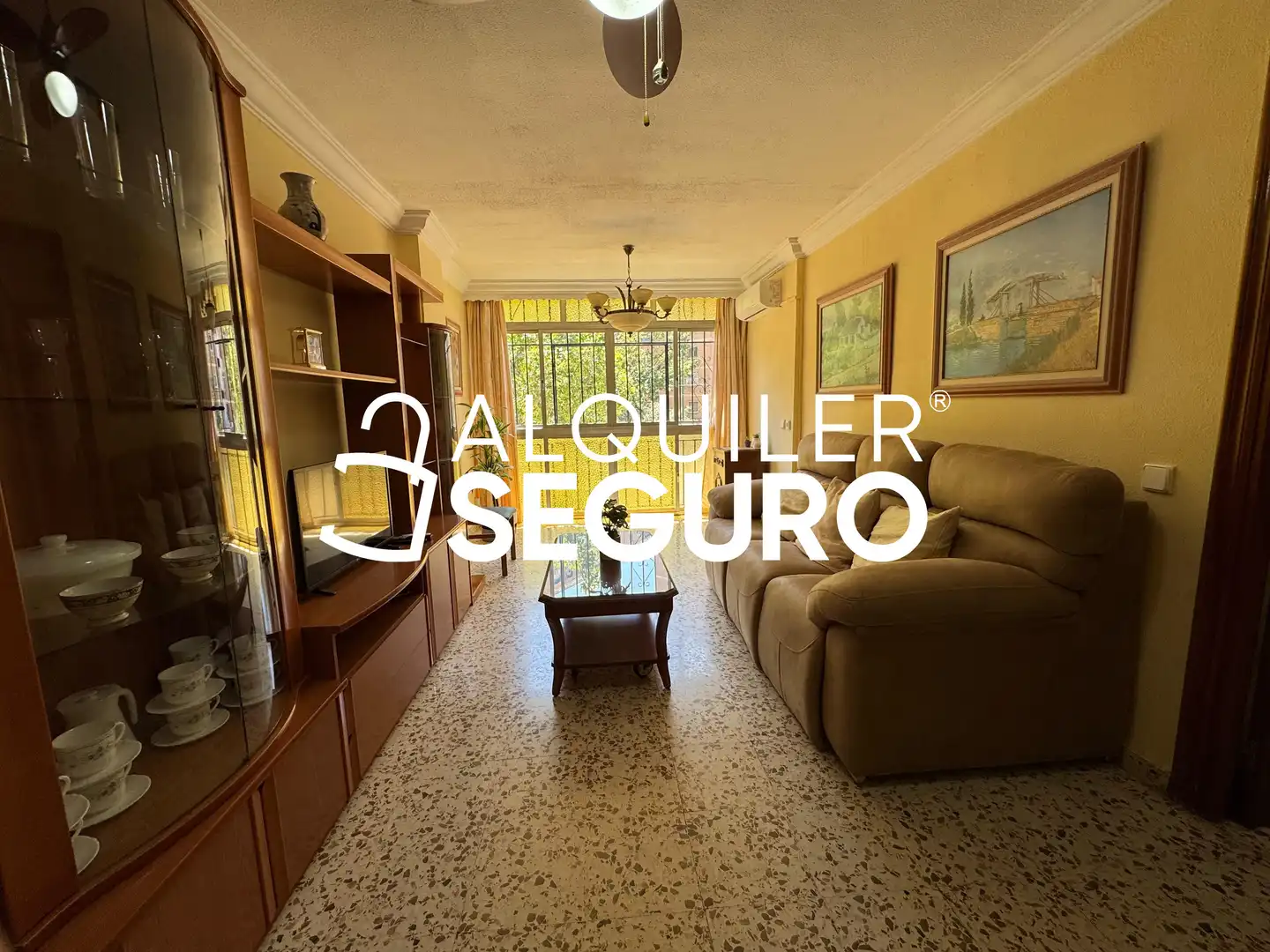 Living room of Flat for rent in Málaga  with Furnished
