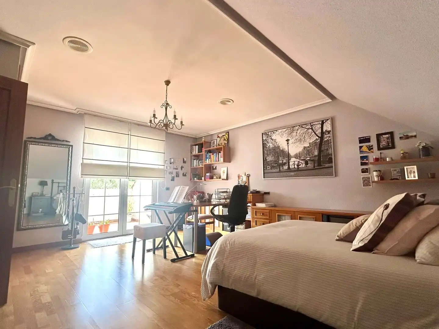 Bedroom of Houses for sale in Santovenia de la Valdoncina  with Heating and Terrace