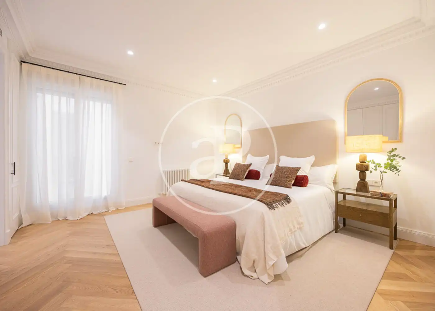 Bedroom of Flat for sale in Madrid  with Air Conditioner, Heating and Furnished