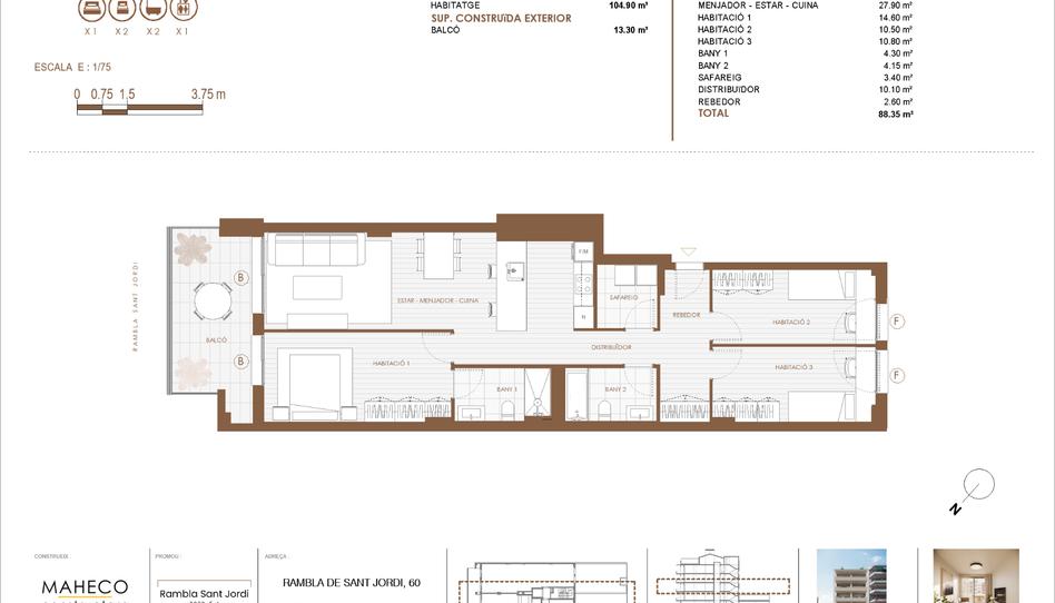 Photo 1 of Flat for sale in Rambla de Sant Jordi, 60, Centre, Barcelona