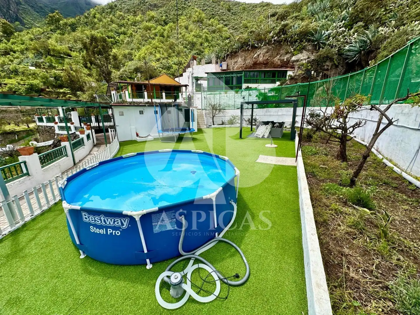 Piscina de Casa o xalet en venda en Valsequillo de Gran Canaria amb Jardí privat, Terrassa i Moblat