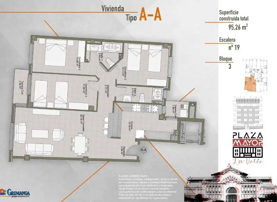 Pis en venda en La Unión amb Terrassa i Balcó