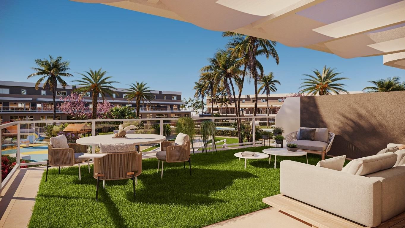 Terrace of Flat for sale in Elche / Elx  with Air Conditioner, Heating and Private garden