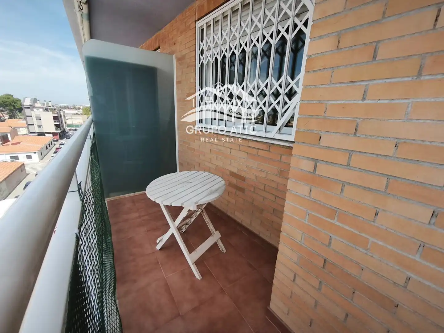 Terraza de Apartamento en venta en Burriana / Borriana con Calefacción, Terraza y Amueblado