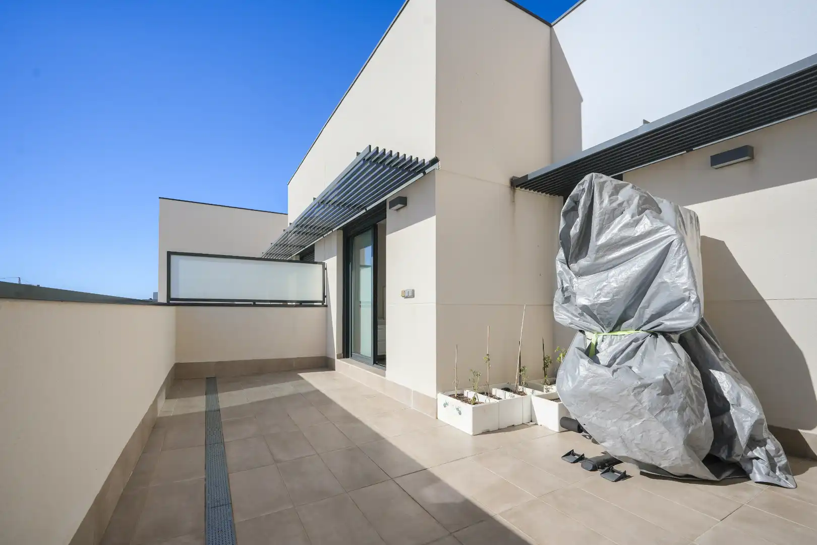 Terrasse von Dachboden zum Verkauf in Valladolid mit Klimaanlage, Heizung und Privatgarten