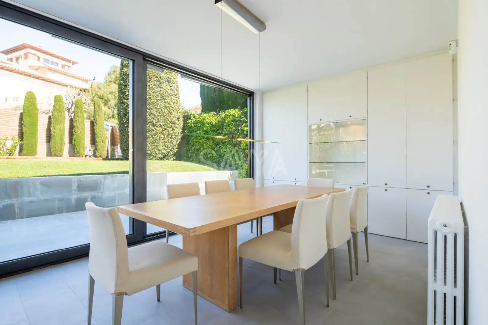 Dining room of Houses for sale in Sant Just Desvern  with Air Conditioner, Heating and Parquet flooring