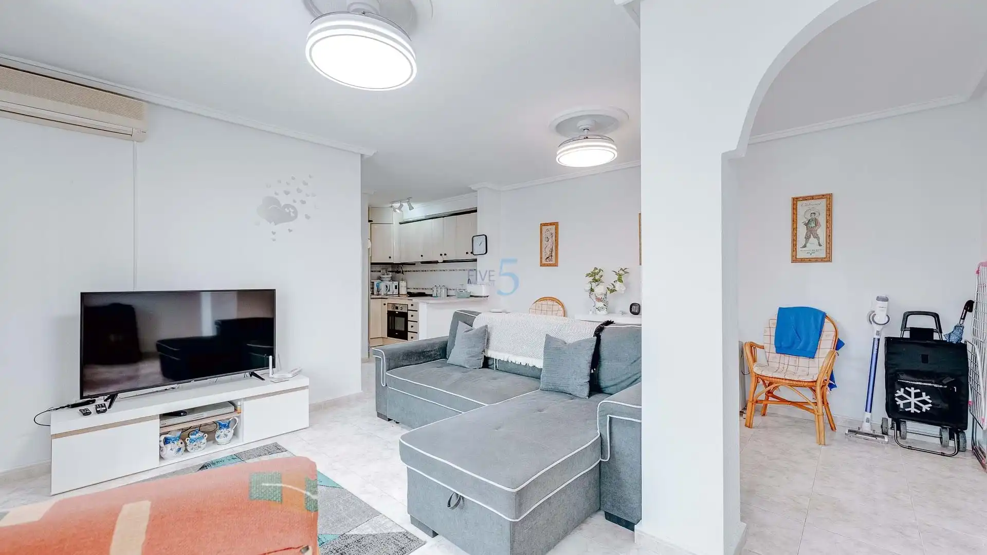Living room of Flat for sale in Rojales  with Air Conditioner, Heating and Terrace