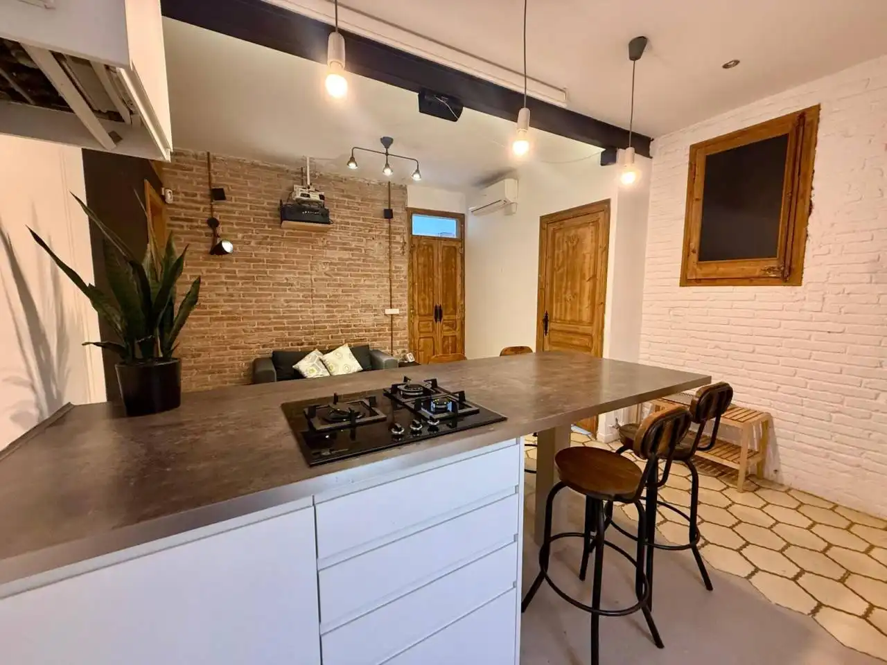 Cocina de Piso de alquiler en Barcelona con Aire acondicionado, Amueblado y Balcón