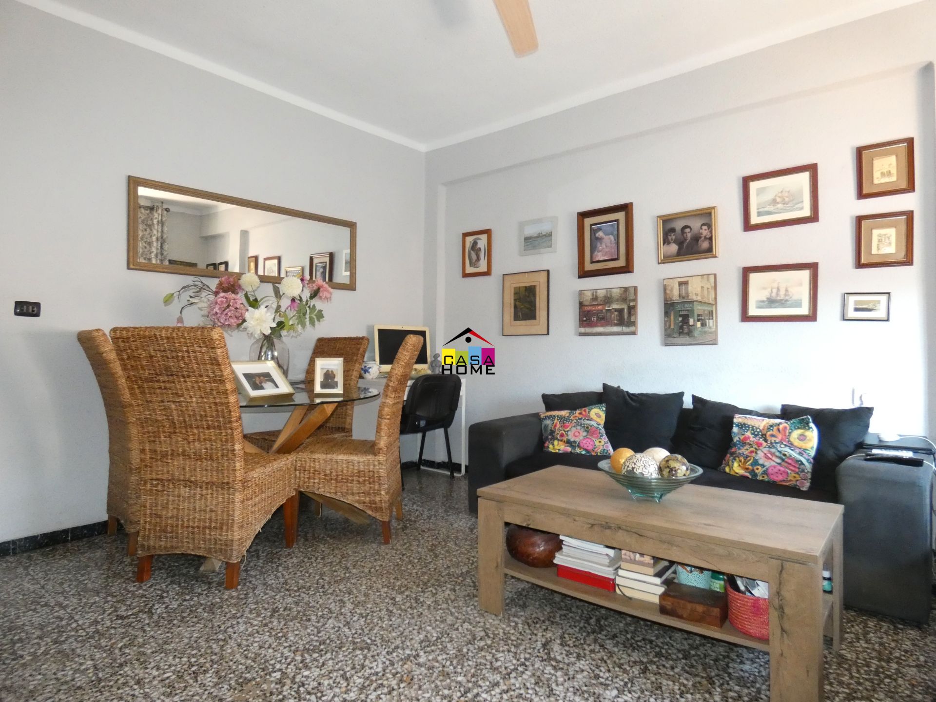 Living room of Flat for sale in Benicasim / Benicàssim  with Air Conditioner, Storage room and Balcony