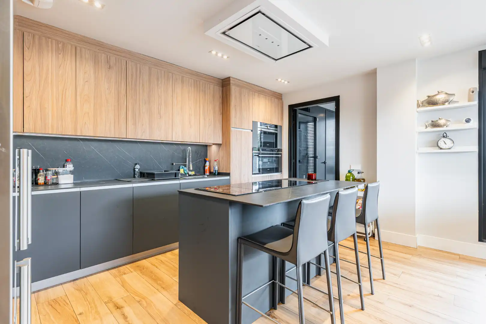 Cocina de Ático en venta en Las Rozas de Madrid con Aire acondicionado, Calefacción y Jardín privado