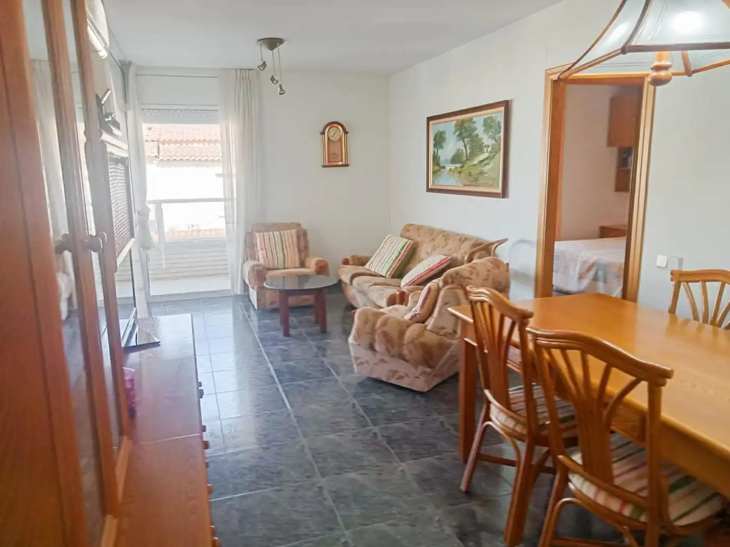 Living room of Flat for sale in Cunit  with Air Conditioner, Terrace and Community pool