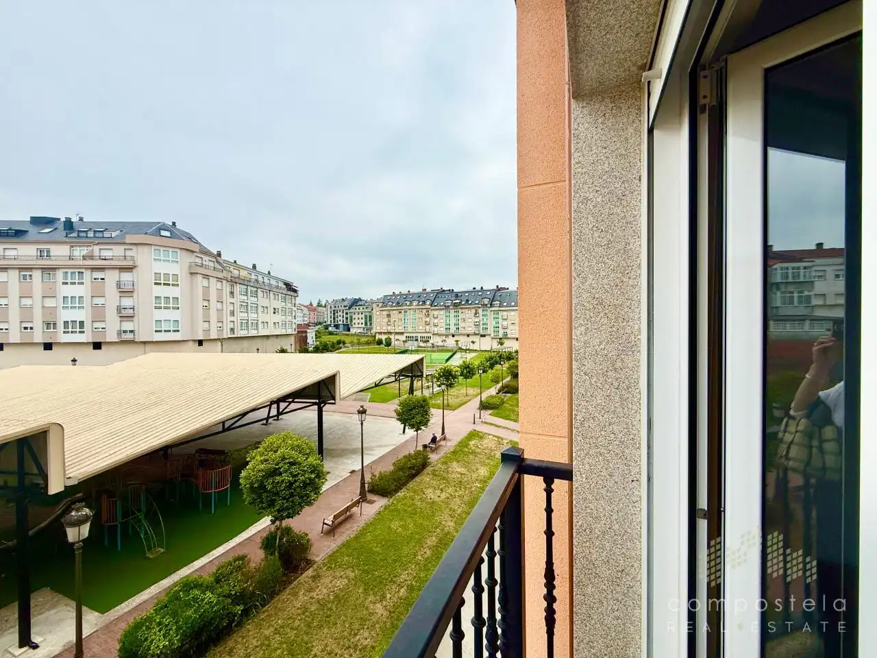 Terraza de Piso de alquiler en Negreira con Calefacción y Parquet