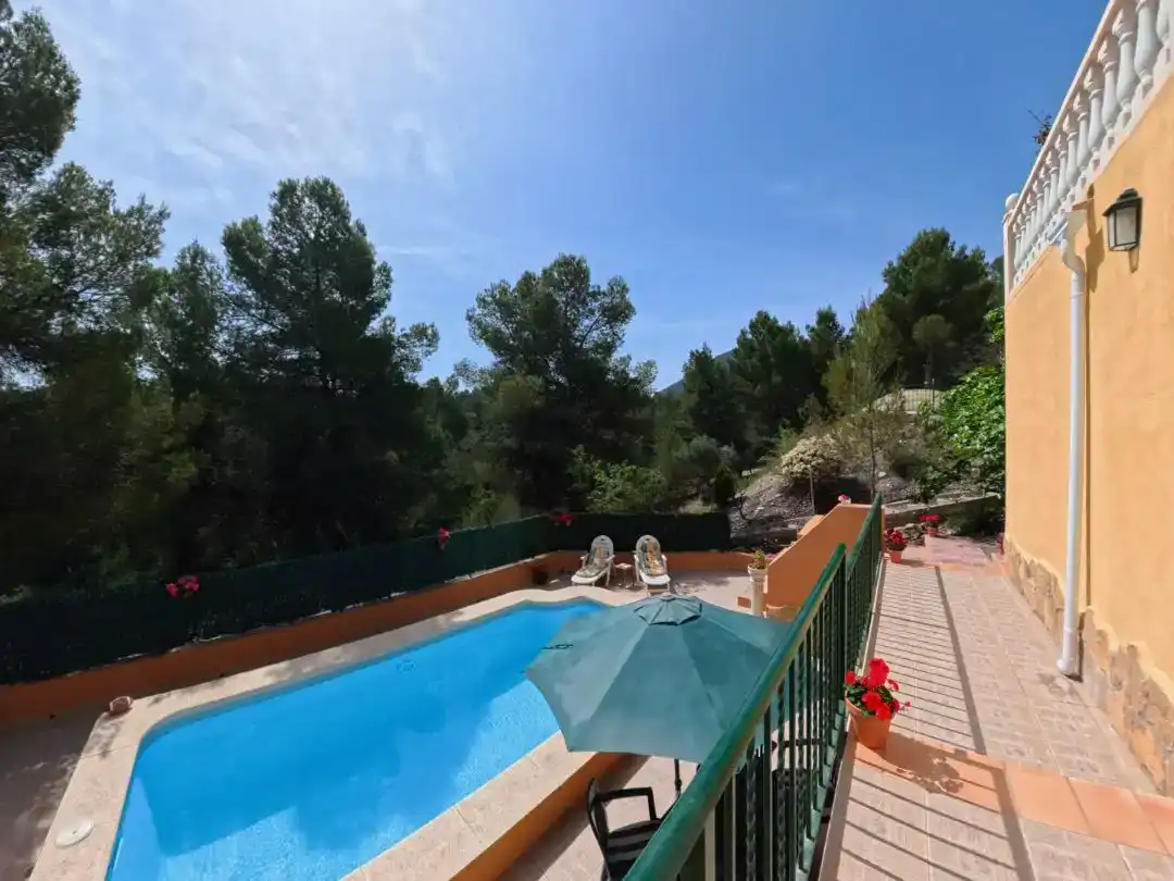 Swimming pool of Flat for rent in Tibi  with Air Conditioner, Private garden and Swimming Pool