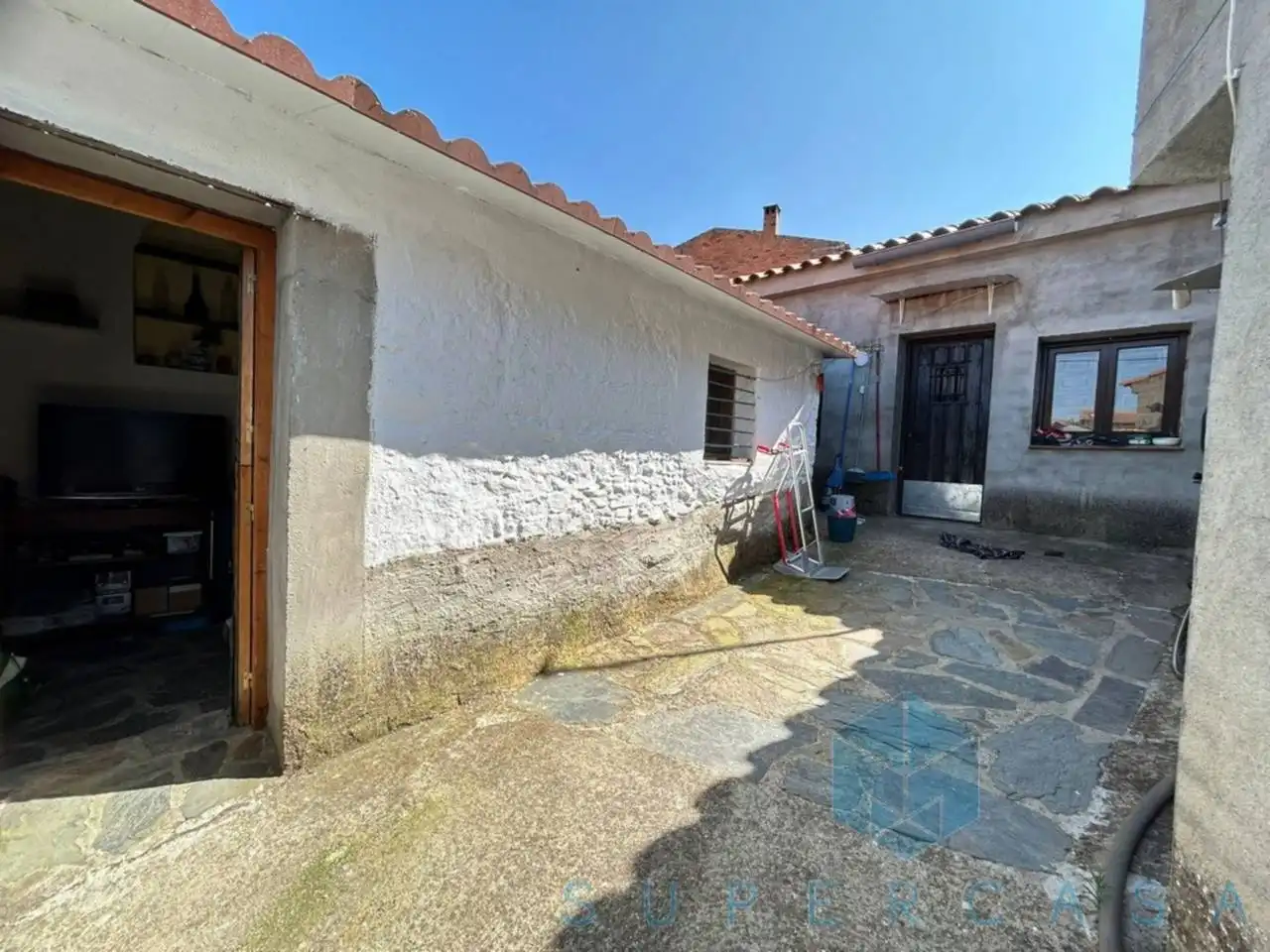 Exterior view of Houses for sale in Navas de Estena  with Heating and Private garden