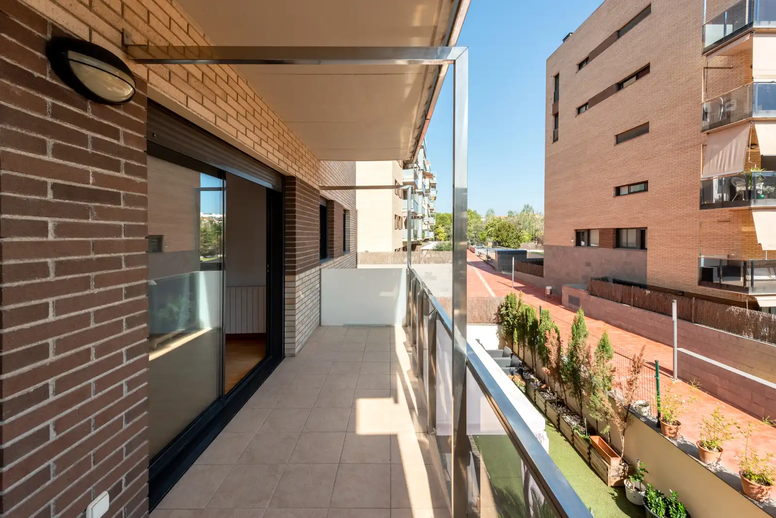 Terrace of Flat for rent in Sabadell  with Heating, Parquet flooring and Oven