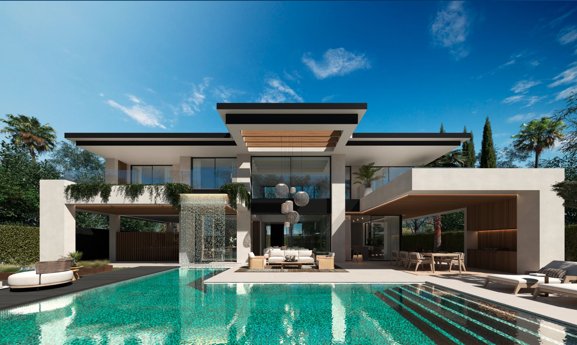 Vista exterior de Casa o chalet en venta en Marbella con Aire acondicionado, Calefacción y Jardín privado