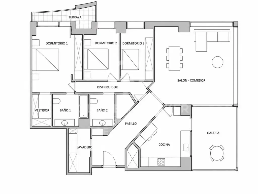 Flat with terrace for sale in Paseo Taulat, imagen 36