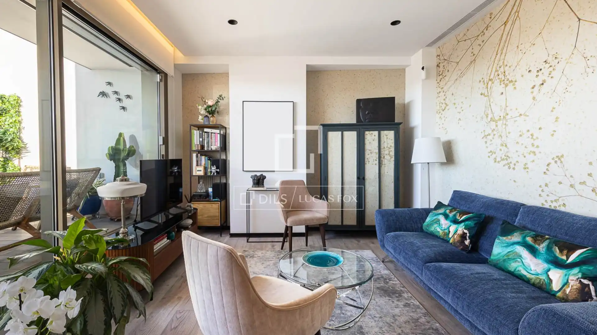 Sala de estar de Ático en venta en  Barcelona Capital con Aire acondicionado, Calefacción y Terraza