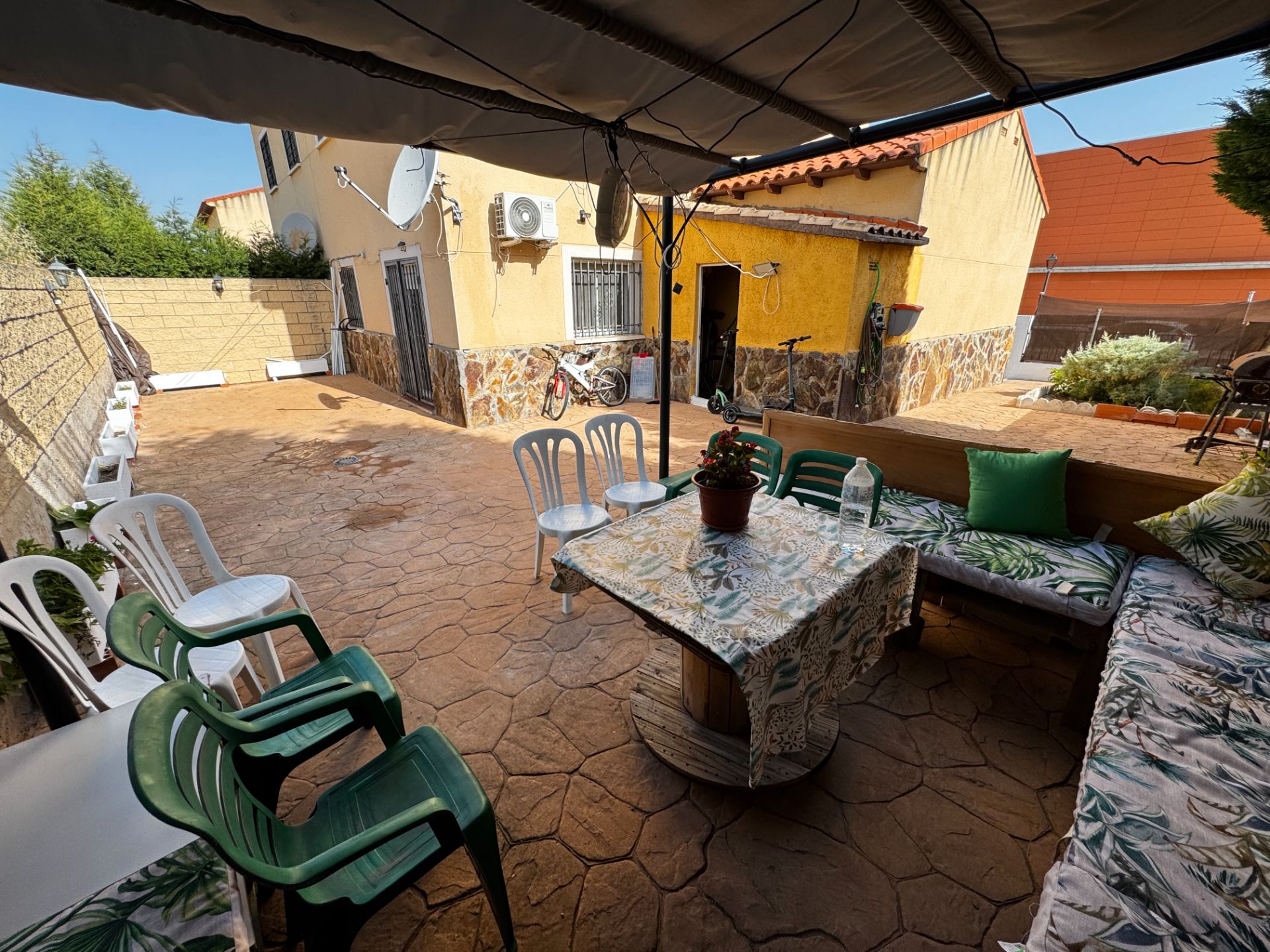 Terrace of Single-family semi-detached for sale in Villaluenga de la Sagra  with Air Conditioner, Heating and Private garden