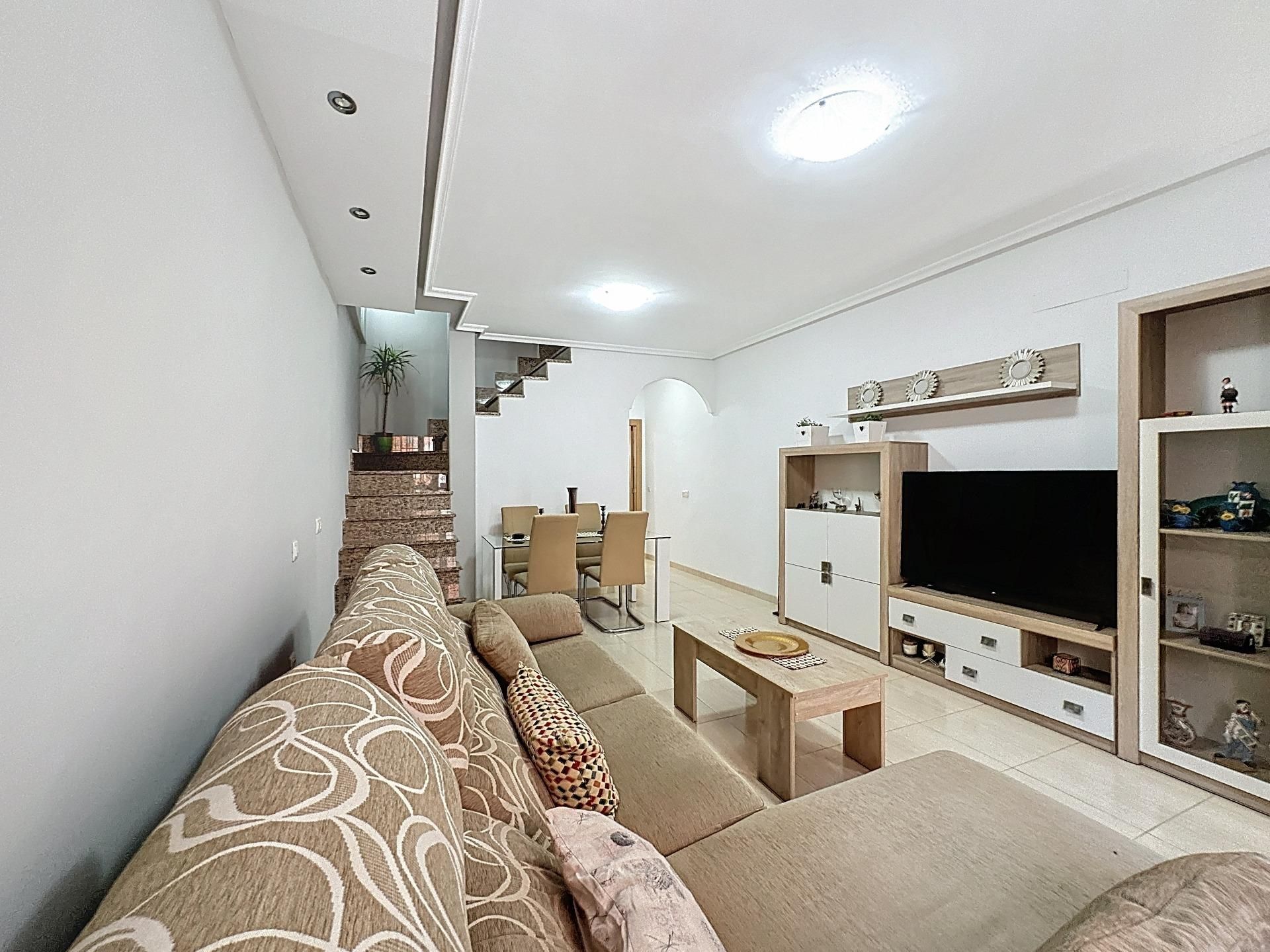 Living room of Single-family semi-detached for sale in  Almería Capital  with Terrace