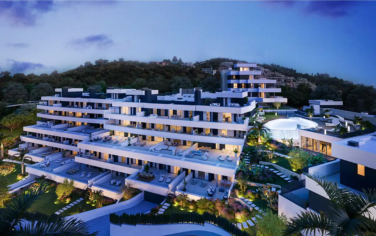 Exterior view of Apartments for rent in Marbella  with Air Conditioner, Heating and Terrace