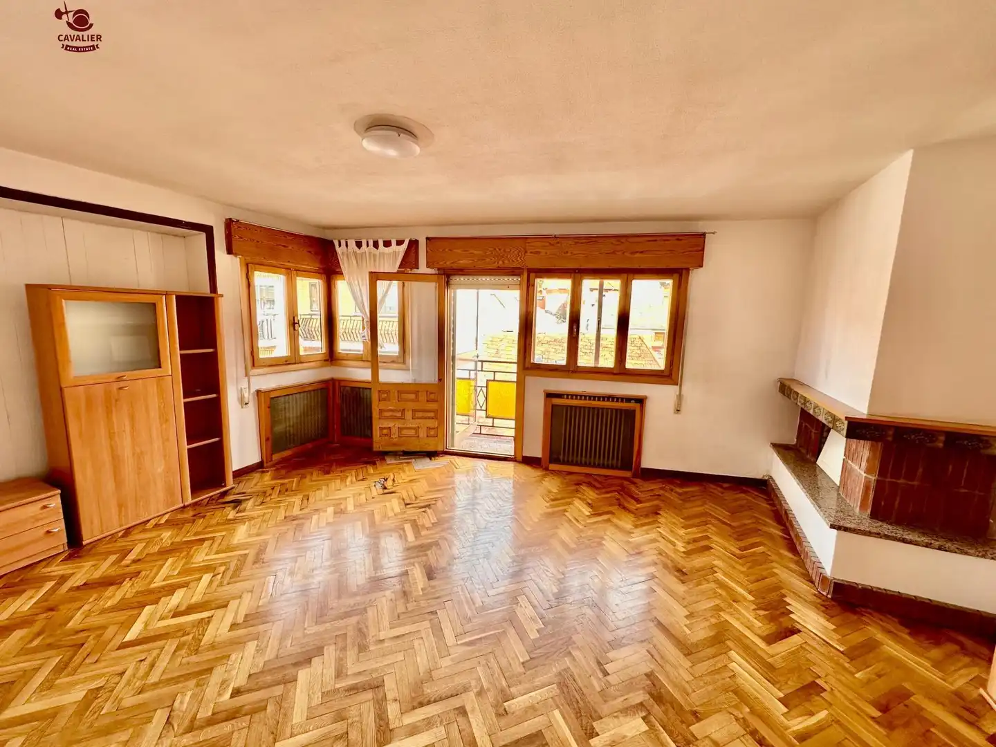 Sala d'estar de Àtic de lloguer en Cercedilla amb Terrassa i Balcó