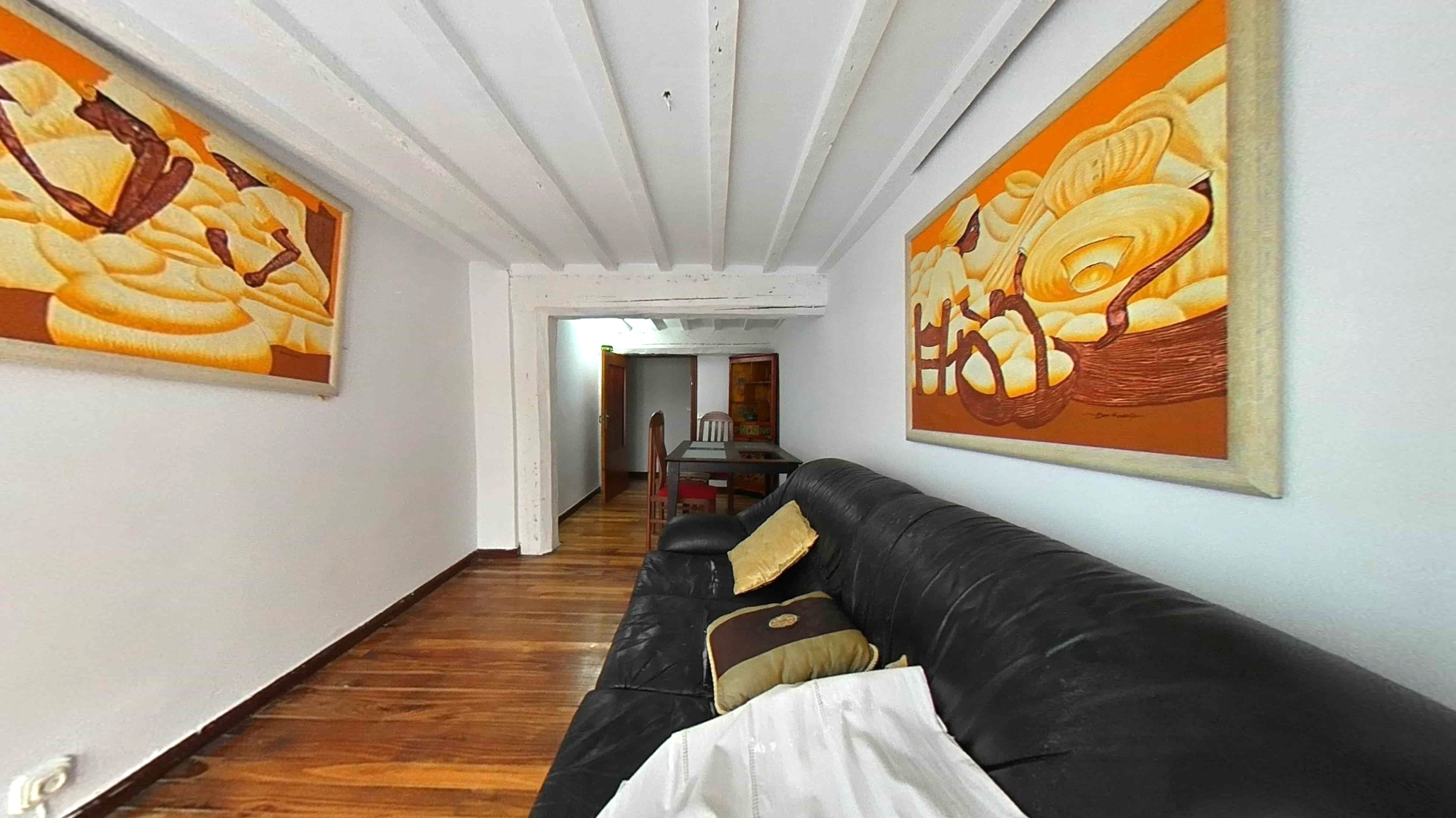 Living room of Flat for sale in Santander  with Parquet flooring, Oven and Microwave