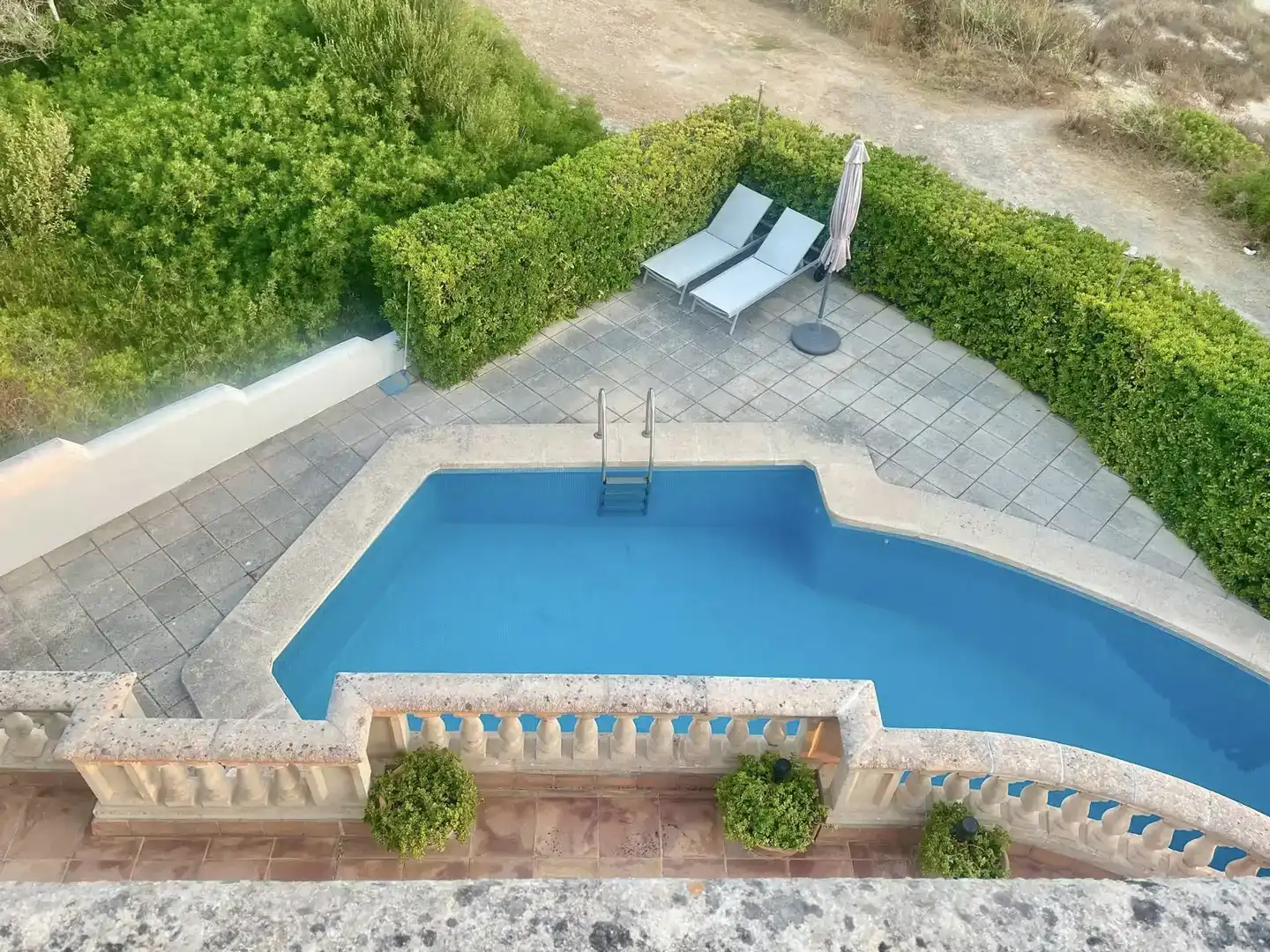 Swimming pool of Detached homes for rent in Cala Magrana - Cala Anguila - Cala Mendia  