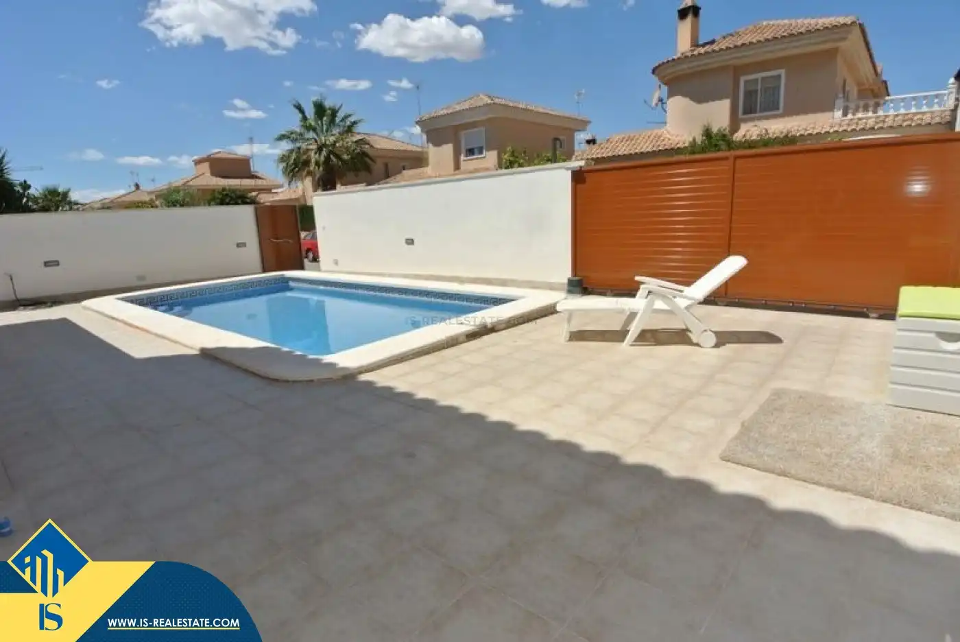 Schwimmbecken von Haus oder Chalet zur Miete in Torrevieja mit Klimaanlage, Terrasse und Schwimmbad