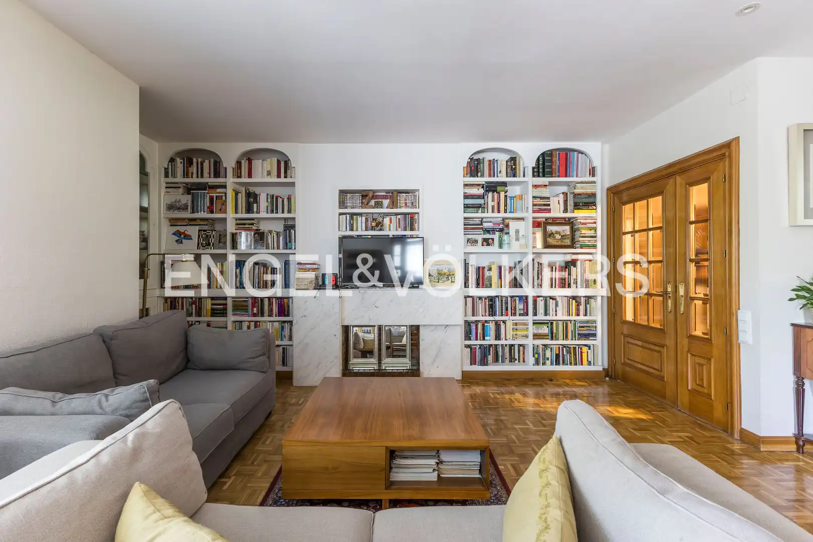 Sala de estar de Piso en venta en Madrid con Calefacción, Jardín privado y Parquet