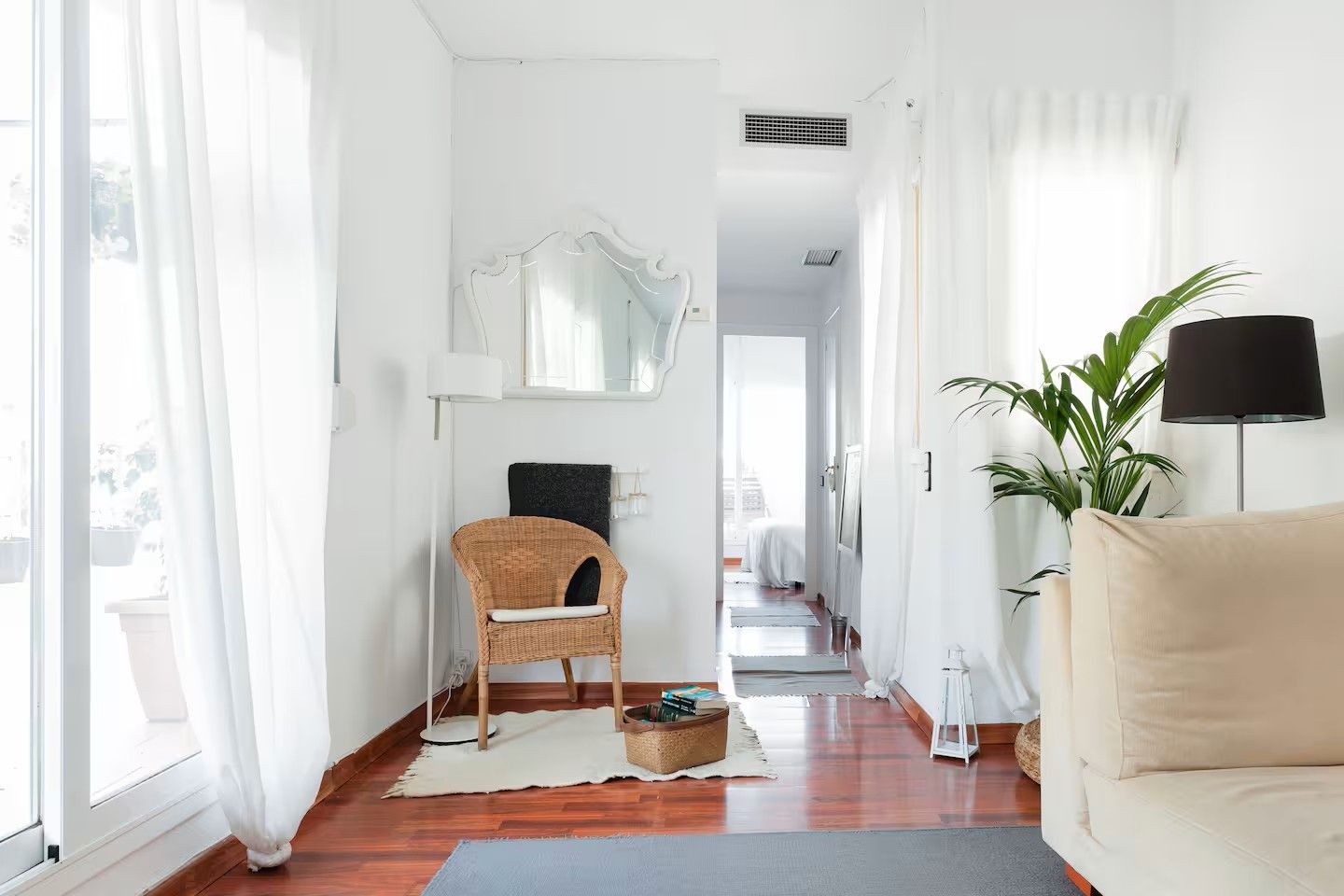 Bedroom of Flat to rent in  Barcelona Capital  with Air Conditioner, Heating and Terrace