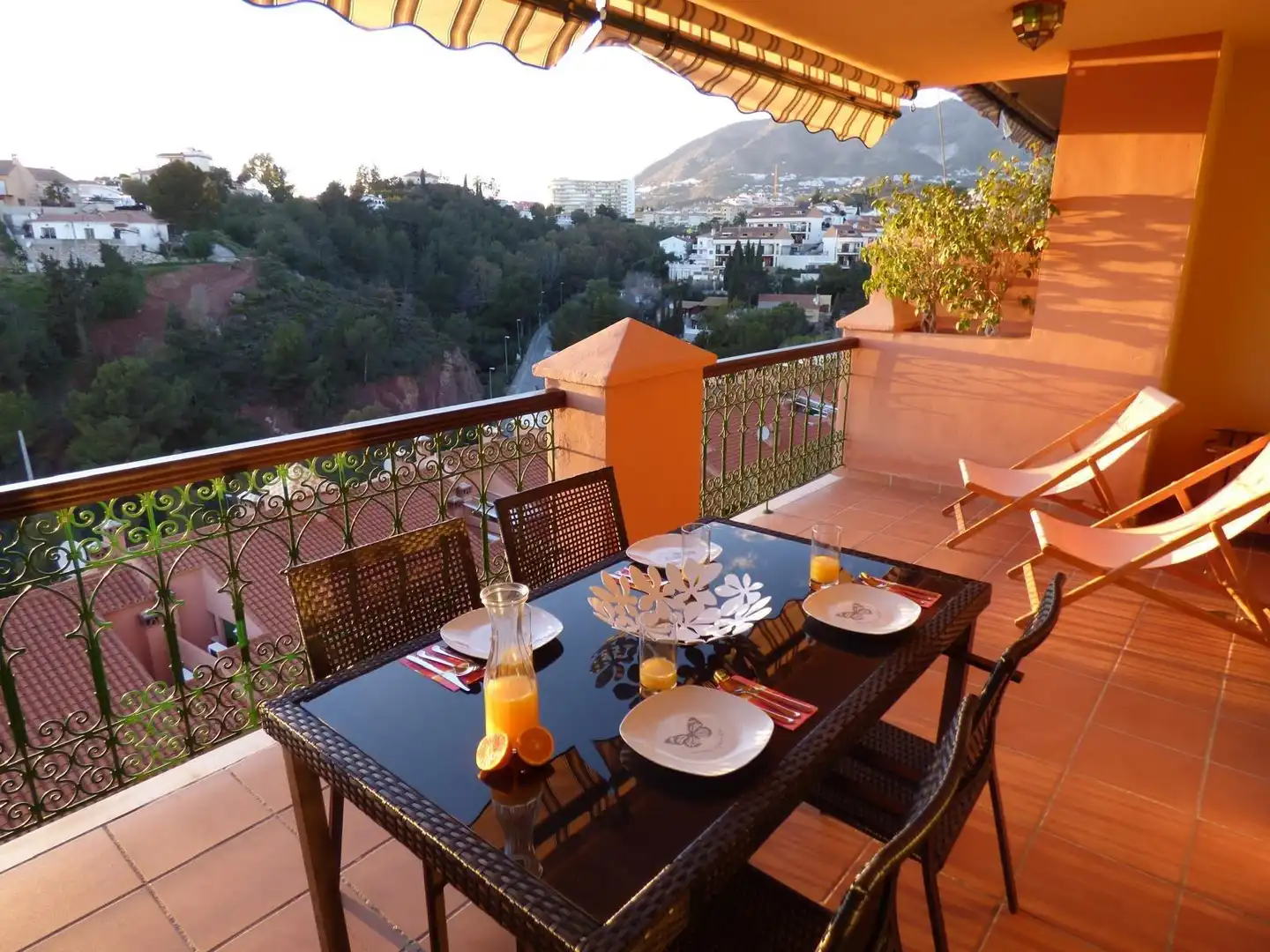 Terraza de Apartamento en venta en Fuengirola con Aire acondicionado, Jardín privado y Terraza