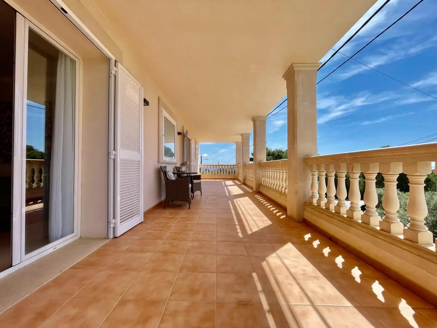 Terrasse von Haus oder Chalet zum Verkauf in Llucmajor mit Klimaanlage, Privatgarten und Balkon