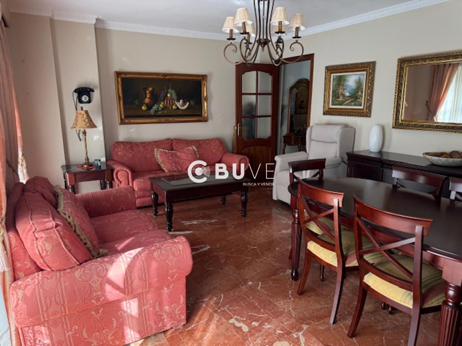 Sala d'estar de Pis en venda en El Puerto de Santa María amb Aire condicionat, Calefacció i Moblat