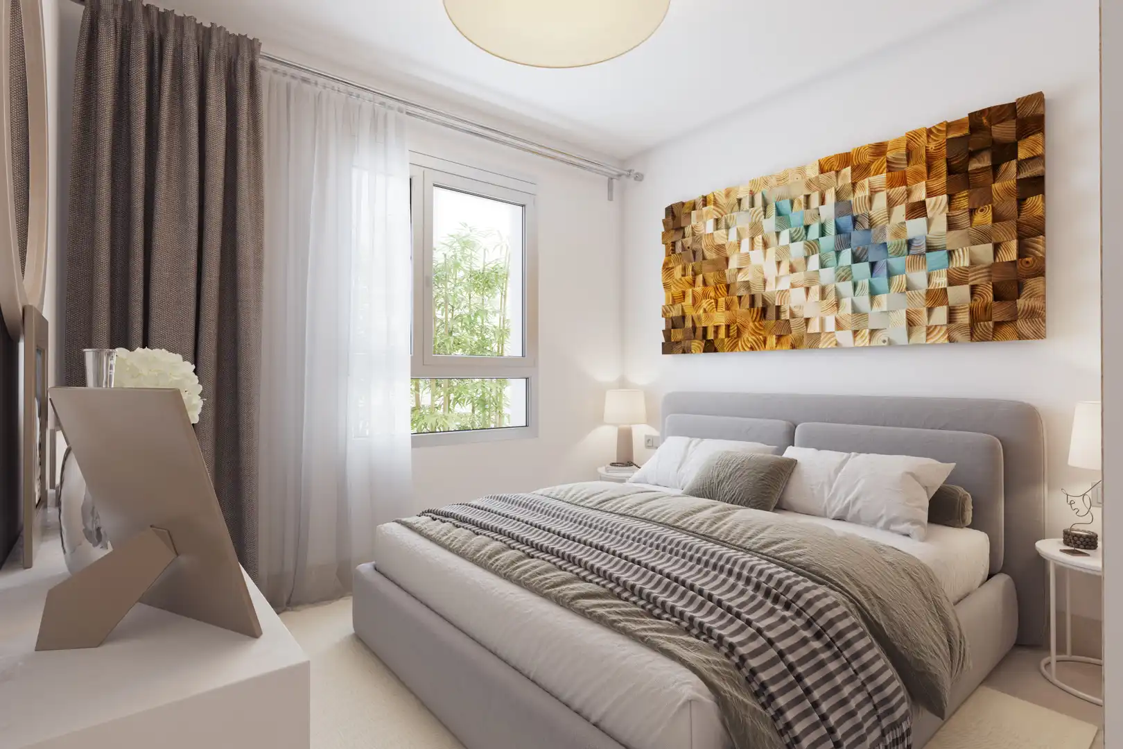 Dormitori de Apartament en venda en Mijas amb Aire condicionat, Terrassa i Piscina