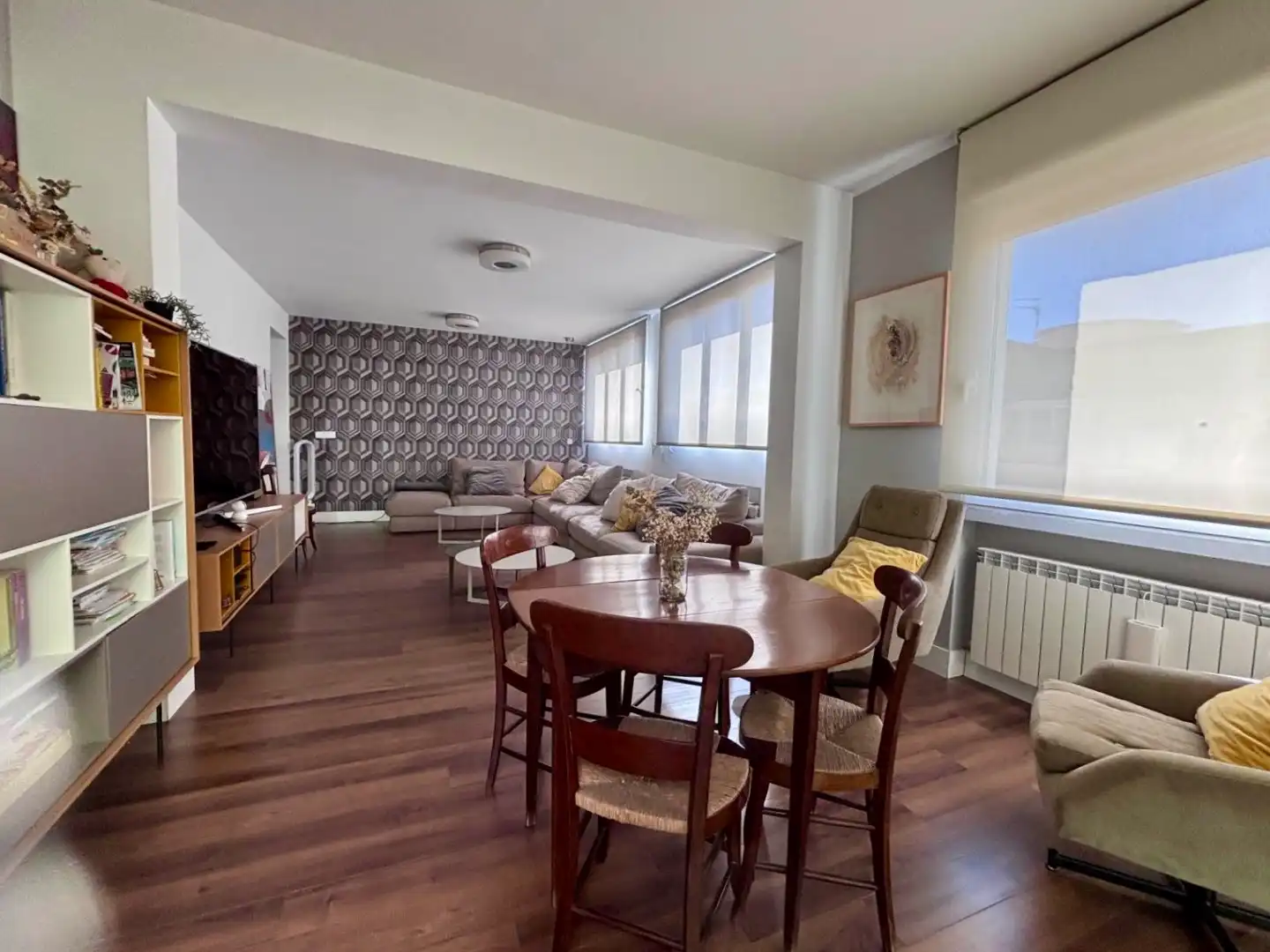 Wohnzimmer von Dachboden zum Verkauf in  Madrid Capital mit Klimaanlage, Terrasse und Balkon