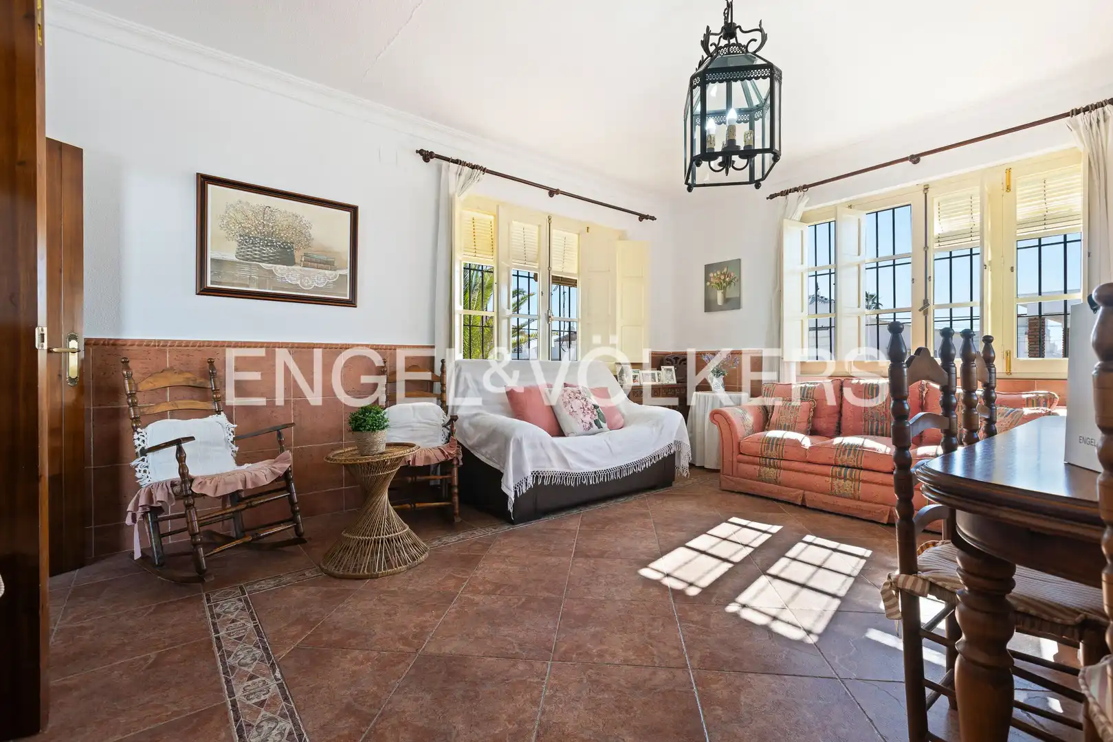 Sala de estar de Finca rústica en venta en La Antilla con Aire acondicionado, Calefacción y Jardín privado