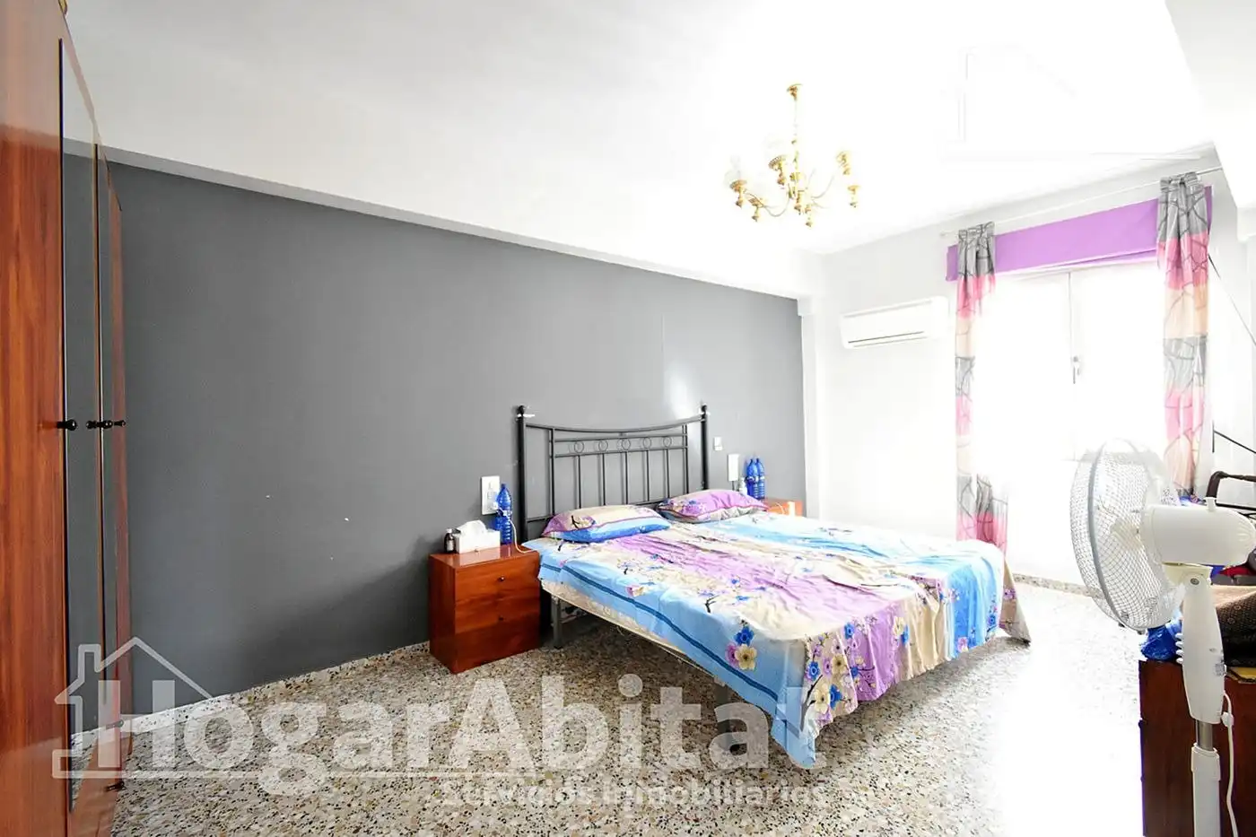 Schlafzimmer von Wohnung zum Verkauf in Oliva mit Klimaanlage, Heizung und Terrasse
