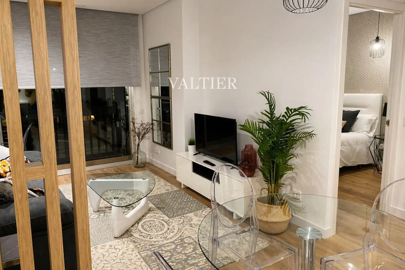 Living room of Flat for rent in  Madrid Capital  with Air Conditioner, Storage room and Swimming Pool
