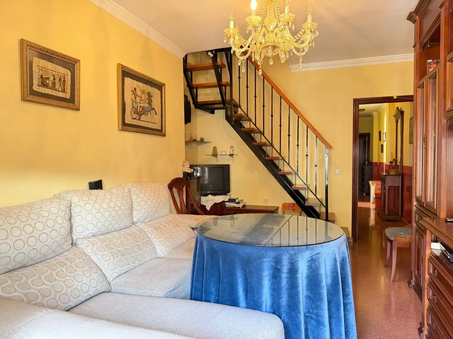 Living room of Flat for sale in Antequera  with Terrace, Storage room and Balcony