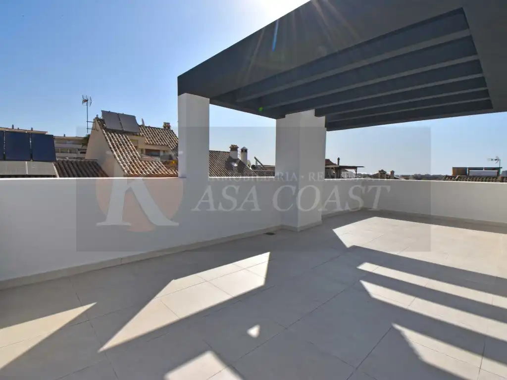 Terraza de Casa adosada en venta en Mijas con Aire acondicionado y Terraza