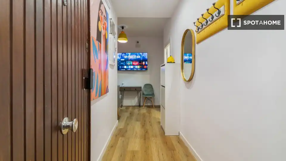 Flat for share in Barcelona  with Air Conditioner, Terrace and Furnished