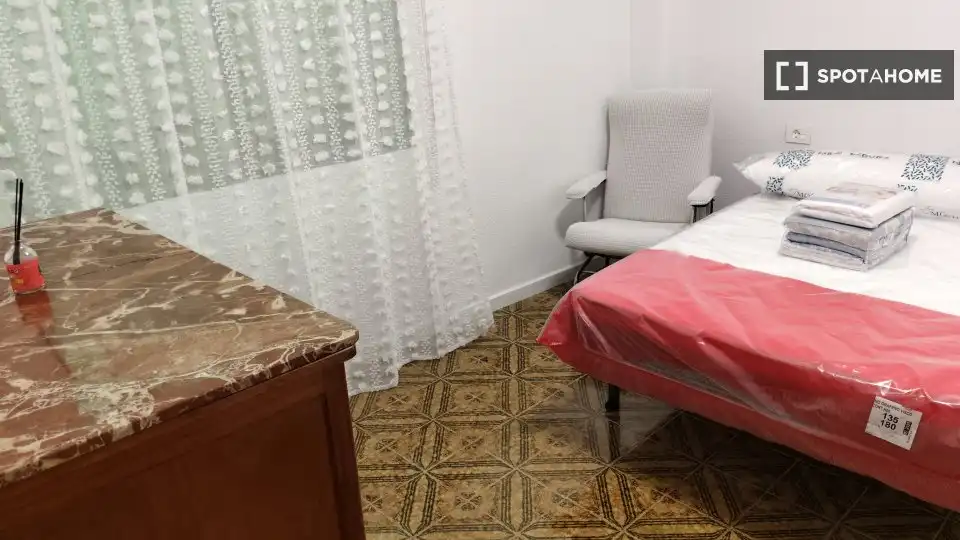 Schlafzimmer von Wohnungen zur untervermieten in Utiel mit Klimaanlage, Terrasse und Möbliert