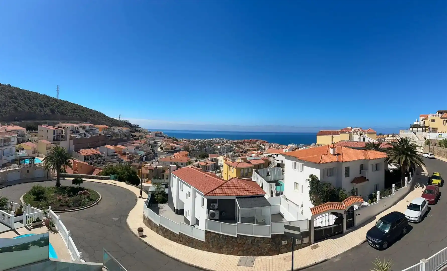 Vista exterior de Casa o chalet de alquiler en Mogán con Piscina y Balcón
