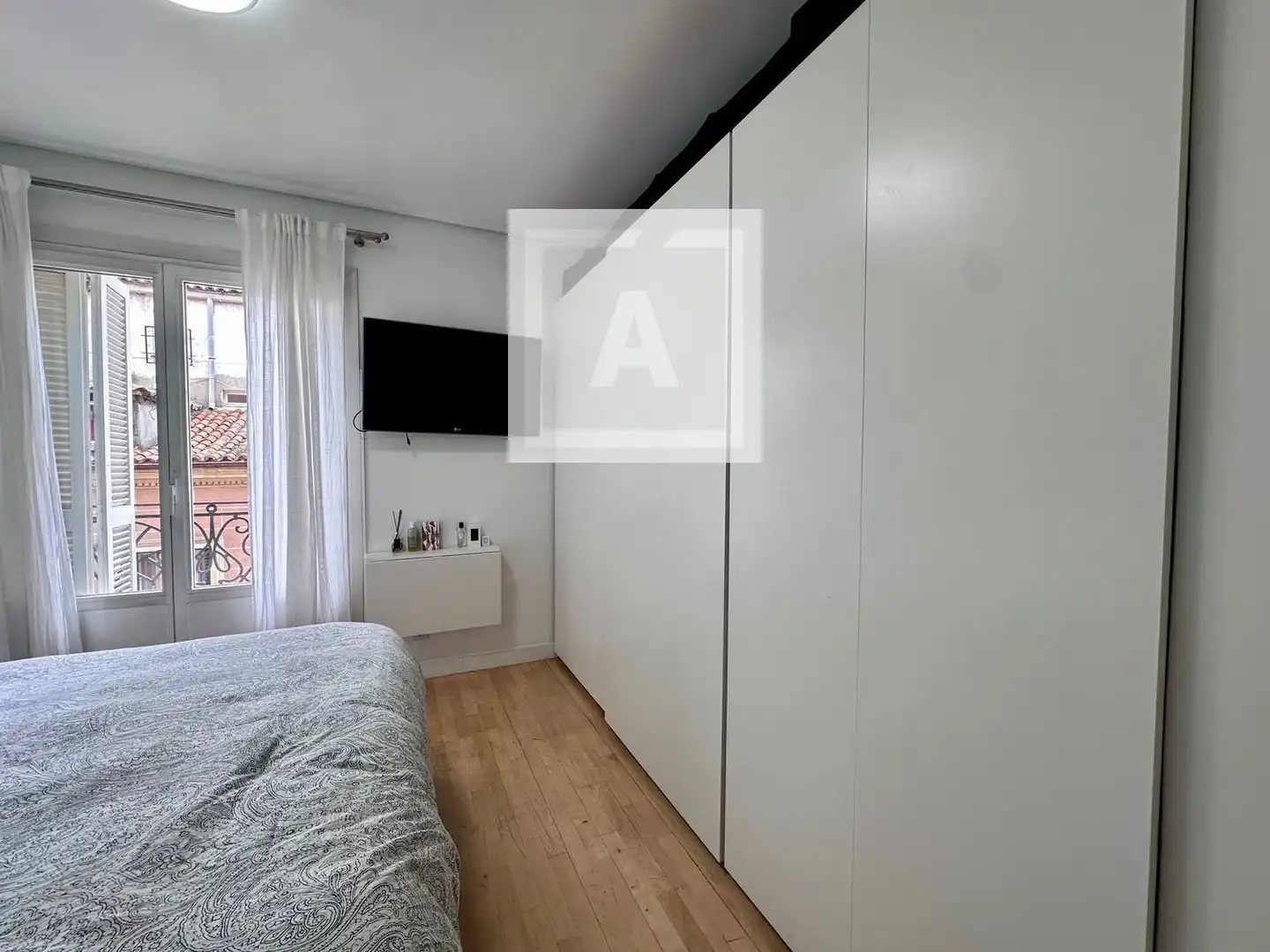 Schlafzimmer von Wohnung zum Verkauf in Madrid mit Klimaanlage, Heizung und Terrasse