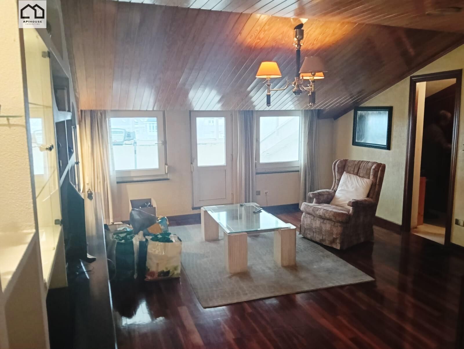 Living room of Apartment for sale in Lugo Capital  with Terrace and Furnished